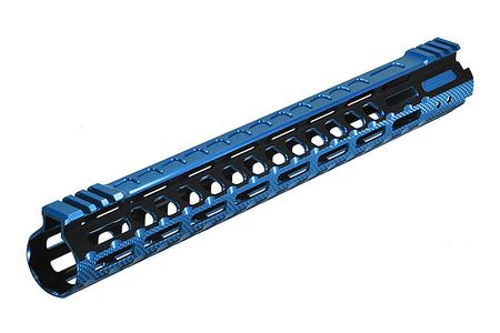 LEAPERS UTG PRO M-LOK AR15 15 Inch, Ultra Slim Rail, Black/Blue
