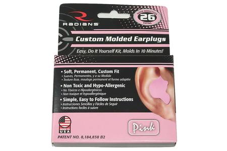 RADIANS Custom Molded Earplugs, Pink