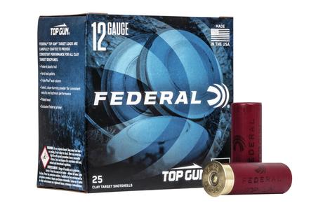 FEDERAL AMMUNITION 12 Ga, 2.75 In, 8 Shot, Top Gun Shotgun Shells, 25/Box