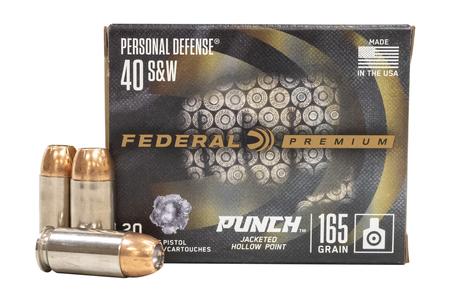 40SW 165 GR JHP PUNCH 20/BOX