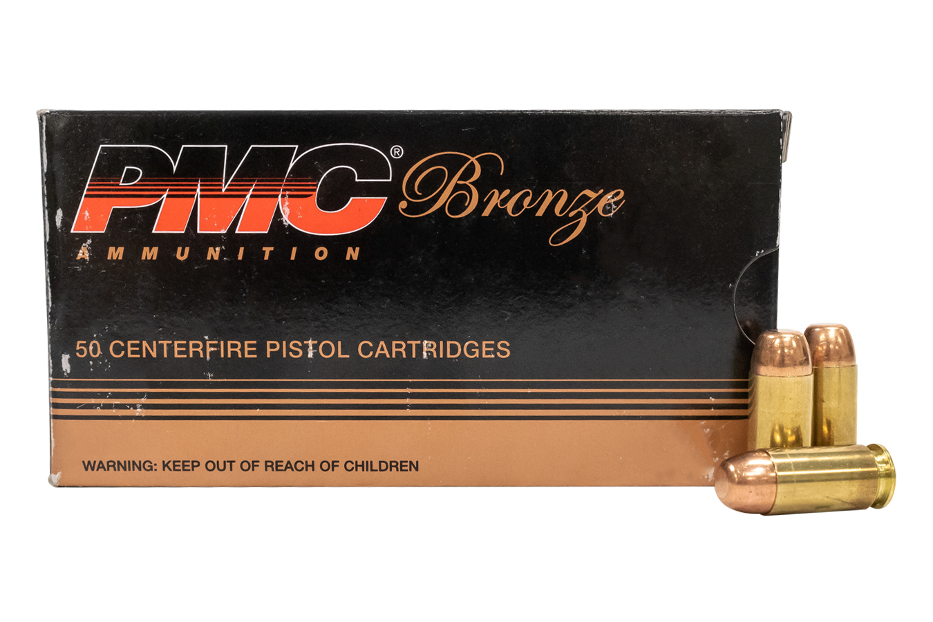 PMC 40 S&W 165 GR FULL METAL JACKET BRONZE TRADE AMMO 50/BOX 