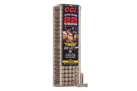 CCI AMMUNITION 22 LR 32 gr Copper-Plated Hollow Point Stangers 100/Box