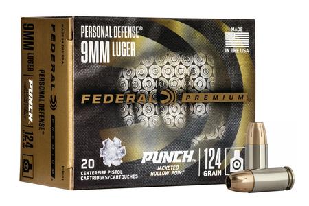 9MM 124 GR JHP PUNCH