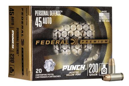 45 AUTO 230 GR JHP PUNCH 20/BOX