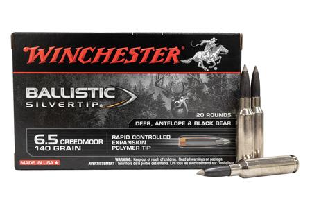 WINCHESTER AMMO 6.5 Creedmoor 140 gr Polymer Tip Ballistic Silvertip 20/Box