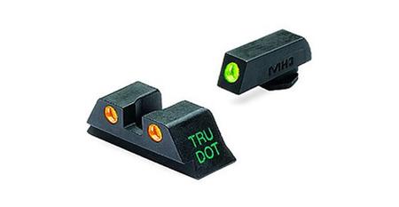 MEPROLIGHT Tru-Dot Green/Orange Night Sights for Glock Double Stack Pistols
