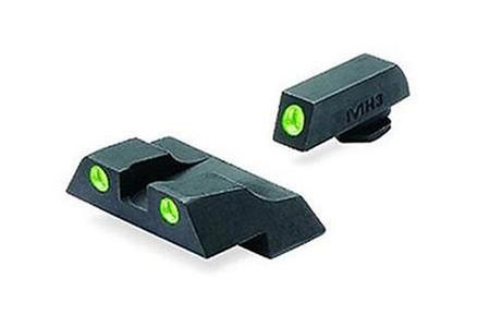 MEPROLIGHT Tru-Dot Green Night Sights for Glock 26/27