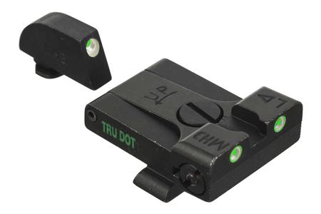 MEPROLIGHT Tru-Dot Adjustable Green Night Sights for Glock 17/19/20/21