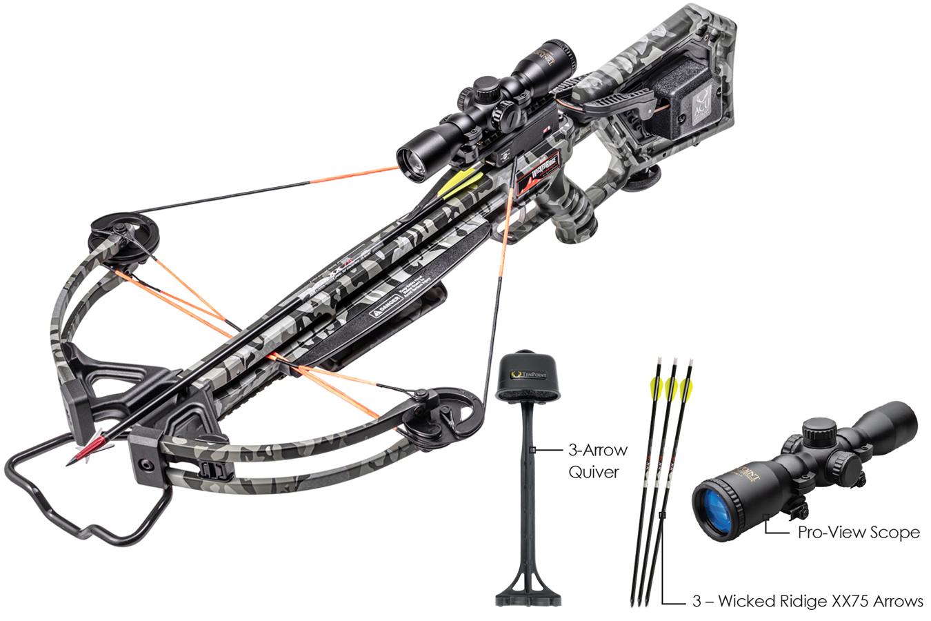 WICKED RIDGE INVADER 400 ACU DRAW CROSSBOW PACKAGE