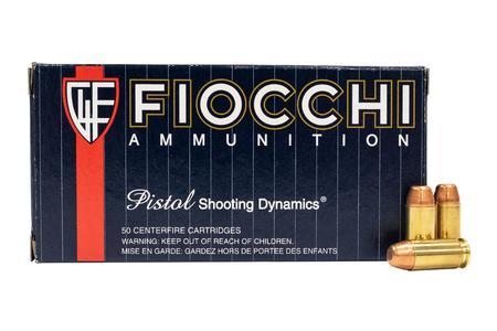 FIOCCHI 40SW 165 gr FMJ Truncated Cone Police Trade Ammo 50/Box