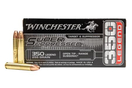 WINCHESTER AMMO 350 Legend 255 gr Open Tip Range Subsonic Super Suppressed 20/Box