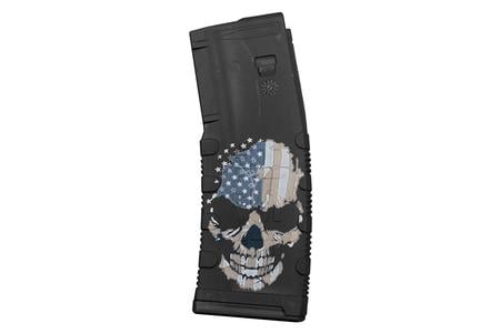 BLACK RAIN ORDNANCE AR-15 30 Rd Skull & Flag Magazine