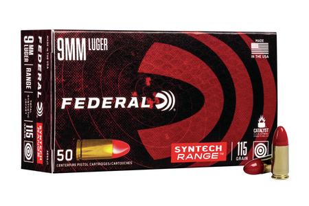 FEDERAL AMMUNITION 9mm Luger 115 gr Total Synthetic Jacket Syntech 50/Box
