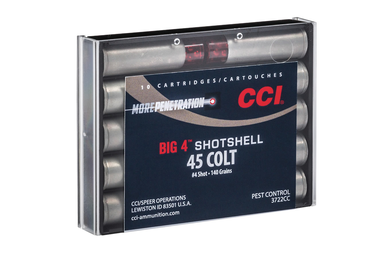 CCI AMMUNITION 45 COLT SHOTSHELL 4 SHOT