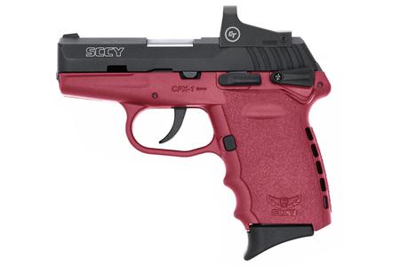 SCCY CPX-1 9mm Pistol with Crimson Frame and Red Dot