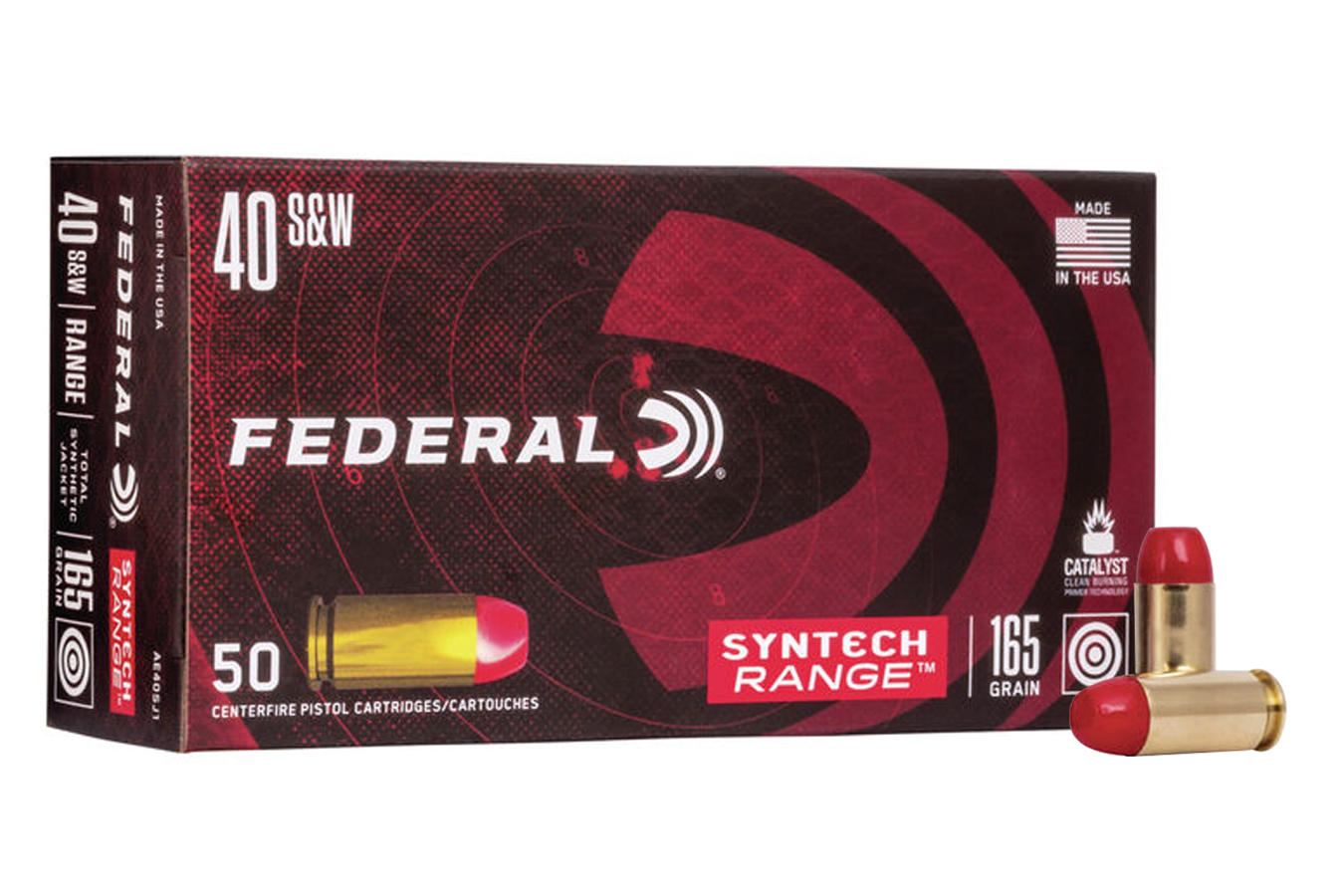 FEDERAL AMMUNITION 40 SW 165 GR TOTAL SYNTECH JACKET FN 