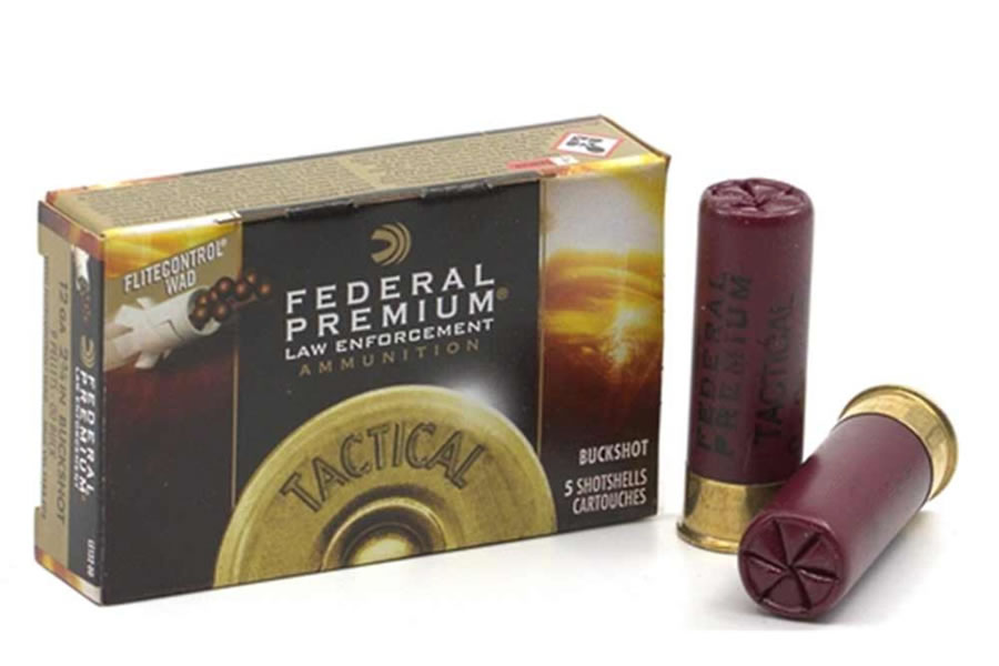 FEDERAL AMMUNITION 12 GA 2-3/4 INCH 00 BUCKSHOT TACTICAL 5/BOX