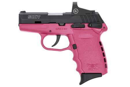 CPX1 9MM PINK FRAME BLACK SLIDE RED DOT 