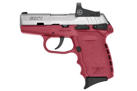 CPX1 9MM CRIMSON RED FRAME SILVER SLIDE RED DOT