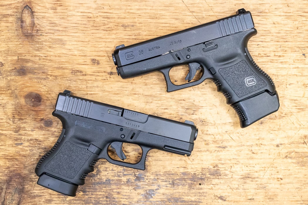 Glock 36 Gen3 45 ACP Police Trade-in Pistol (Fair Condition)