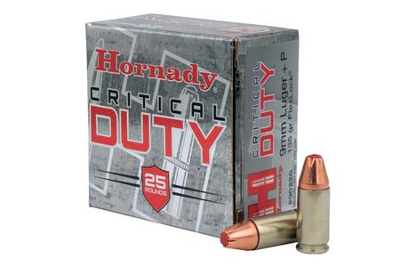 Hornady 9mm Luger+P 135 gr FlexLock Critical Duty 25/Box