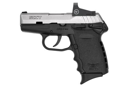 SCCY CPX-1 9mm Pistol with Black Frame/Stainless Slide and Red Dot