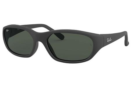 DADDY-O SUNGLASSES WITH BLACK FRAME AND GREEN CLASSIC LENSES