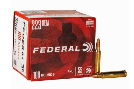 FEDERAL AMMUNITION 223 Rem 55 gr FMJ American Eagle 100/Box