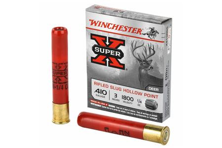 WINCHESTER AMMO 410 Ga 3 in 1/4 oz Rifled Super X 5/Box