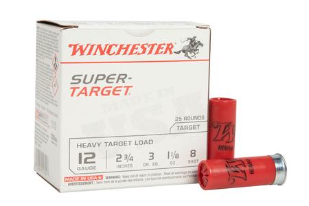 WINCHESTER AMMO 12 ga 2-3/4 Inch 1-1/8 oz #8 Super Target 25/Box