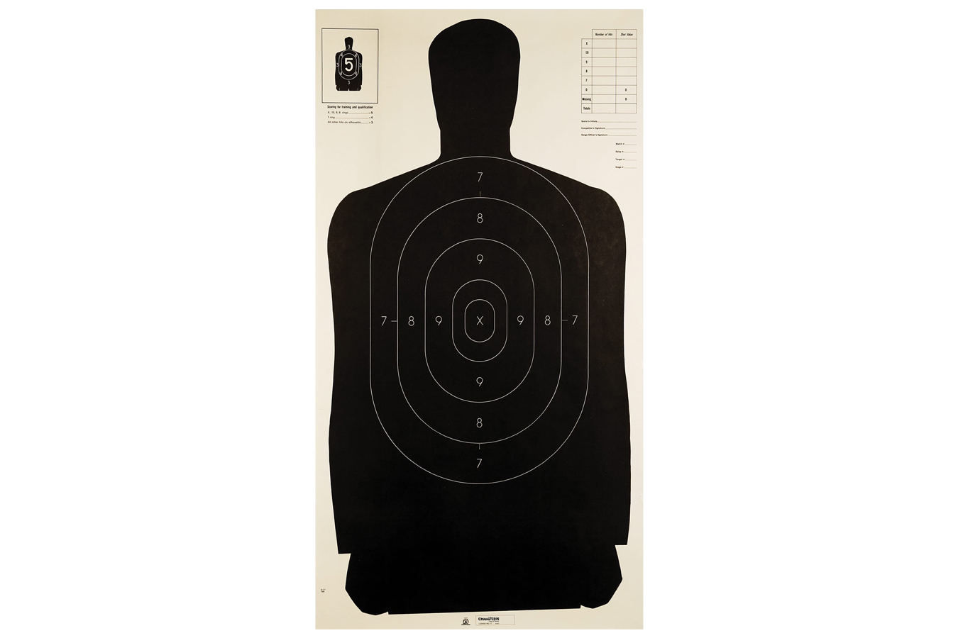 CHAMPION TARGET COMPANY B27 POLICE SILHOUETTE 100PK