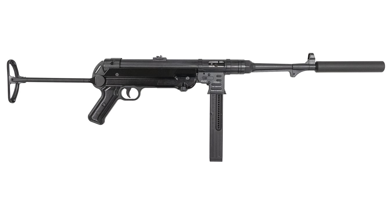 BLUE LINE SOLUTIONS MAUSER MP-40 22LR CARBINE WITH FAUX SUPPRESSOR