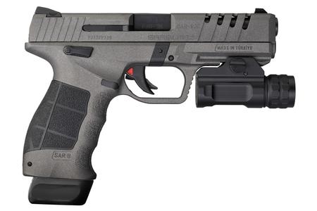 SAR USA SAR9X 9mm Pistol with Cerakote Platinum Finish and Tactical Rail Light