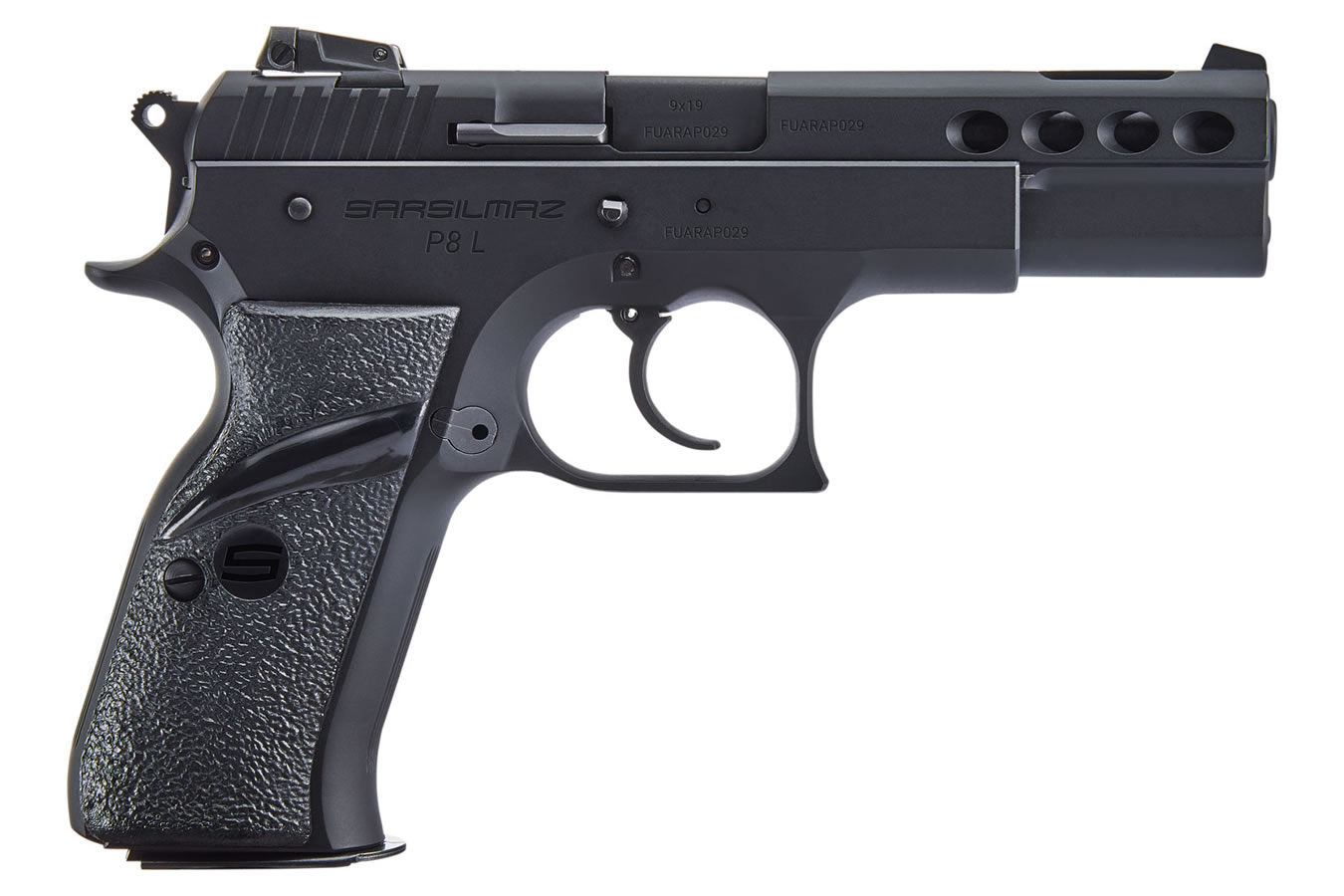 P8L BLACK 9MM PISTOL WITH MANUAL SAFETY