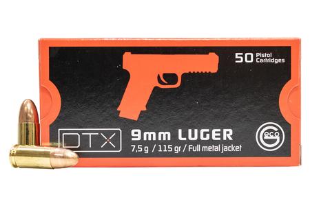 GECO 9mm 115 gr FMJ DTX 50/Box