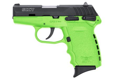 CPX-1 9MM BLACK SLIDE LIME GREEN FRAME 