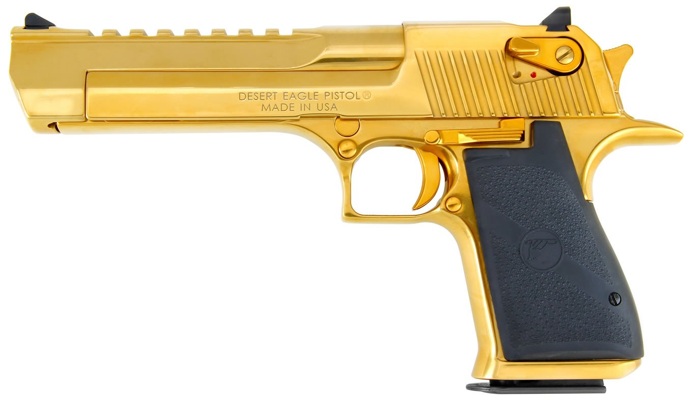 Magnum Research Desert Eagle 357 Mag Mark Xix Titanium Gold For Sale