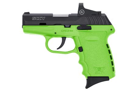 SCCY CPX-2 9mm Lime Green Pistol with Red Dot