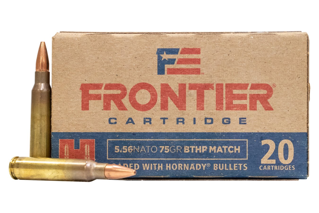 HORNADY 5.56 NATO 75 GR BTHP MATCH FRONTIER