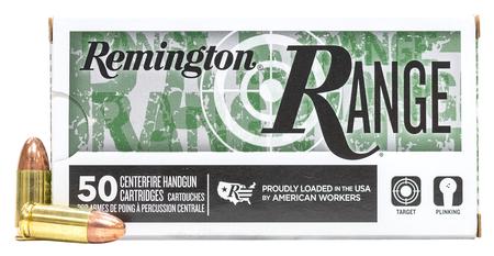 REMINGTON 9mm 115 gr FMJ Range Ammo 50/Box