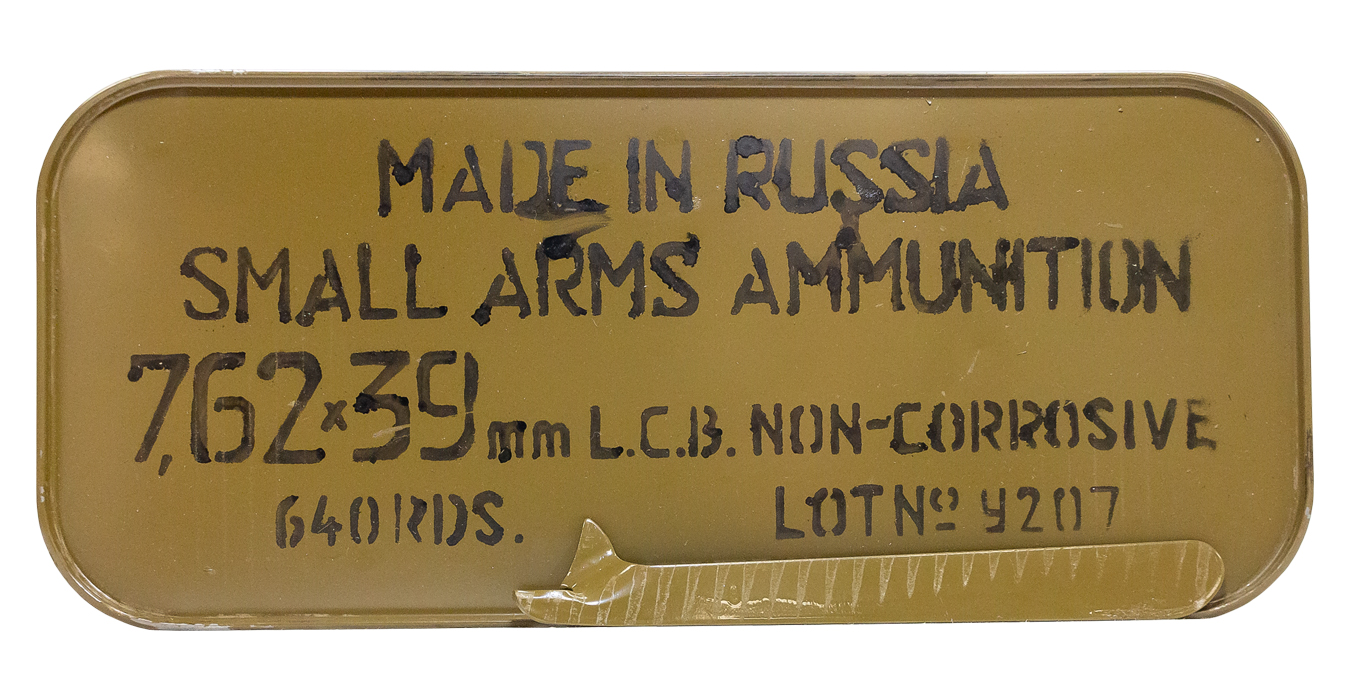 TULA AMMO TULA 7.62X39 122GR FMJ TIN CAN 640RDS