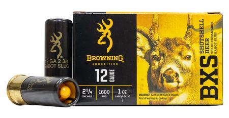 BROWNING AMMUNITION 12 Gauge 2-3/4 in 1 oz BXS Sabot Deer Slug 5/Box