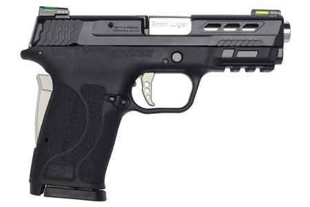 SMITH AND WESSON MP9 Shield EZ 9mm Performance Center Pistol with Silver Ported Barrel (No Thumb Safety)