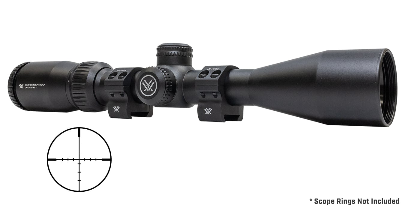 VORTEX OPTICS CROSSFIRE II 3-9X40 DH BDC W/350 LEG TURRET