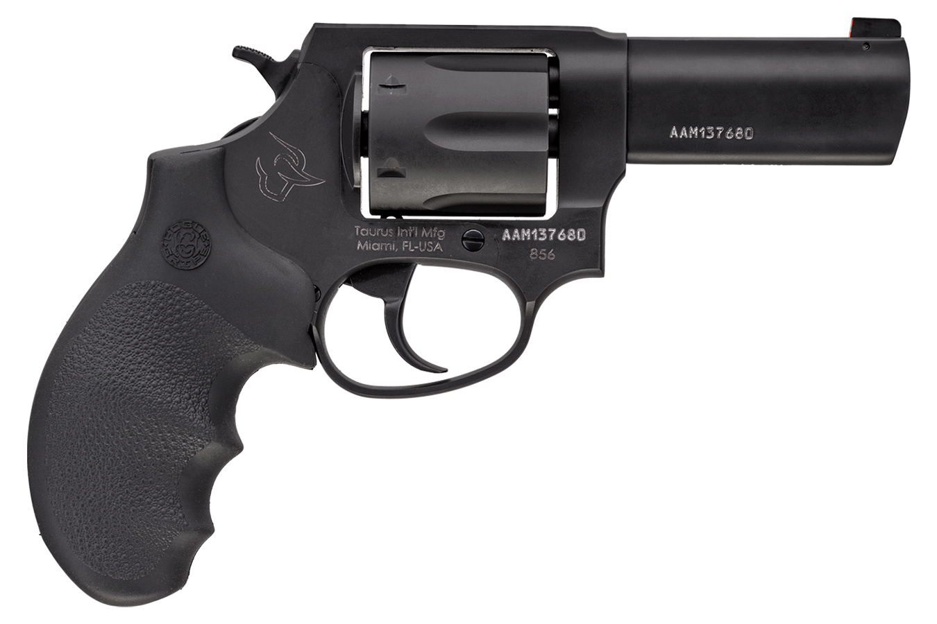 TAURUS 856 38SPL 3`` BBL 6RD SS/BS HOGUE GRIP