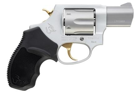 TAURUS 856 Ultra Lite 38 Special Stainless Revolver with Gold Accents