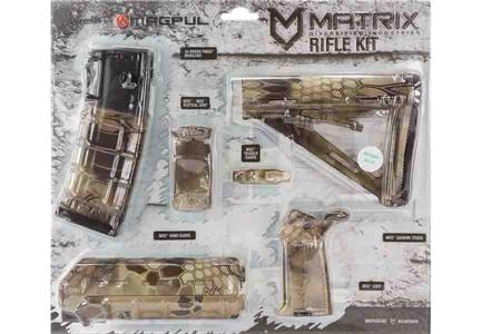 MATRIX DIVERSIFIED IND Magpul MOE AR-15 Kryptek Highlander Kit with 30 Round Magazine (Commercial-Spec Stock)