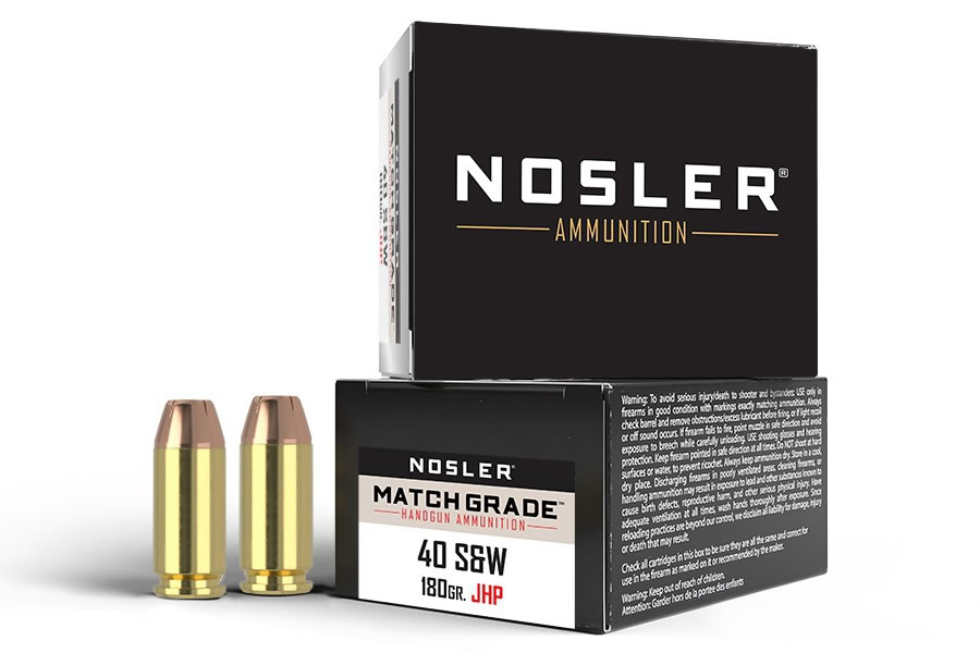 NOSLER 40SW 180 GR JHP MATCH GRADE 20/BOX