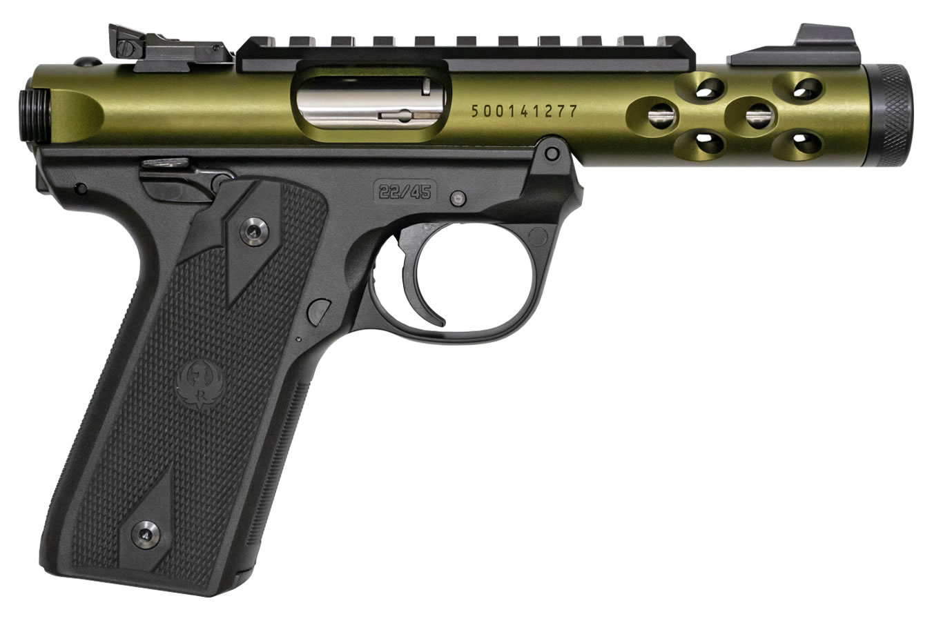 Ruger Mark IV 22/45 Lite 22 LR Green Anodized with Threaded Barrel