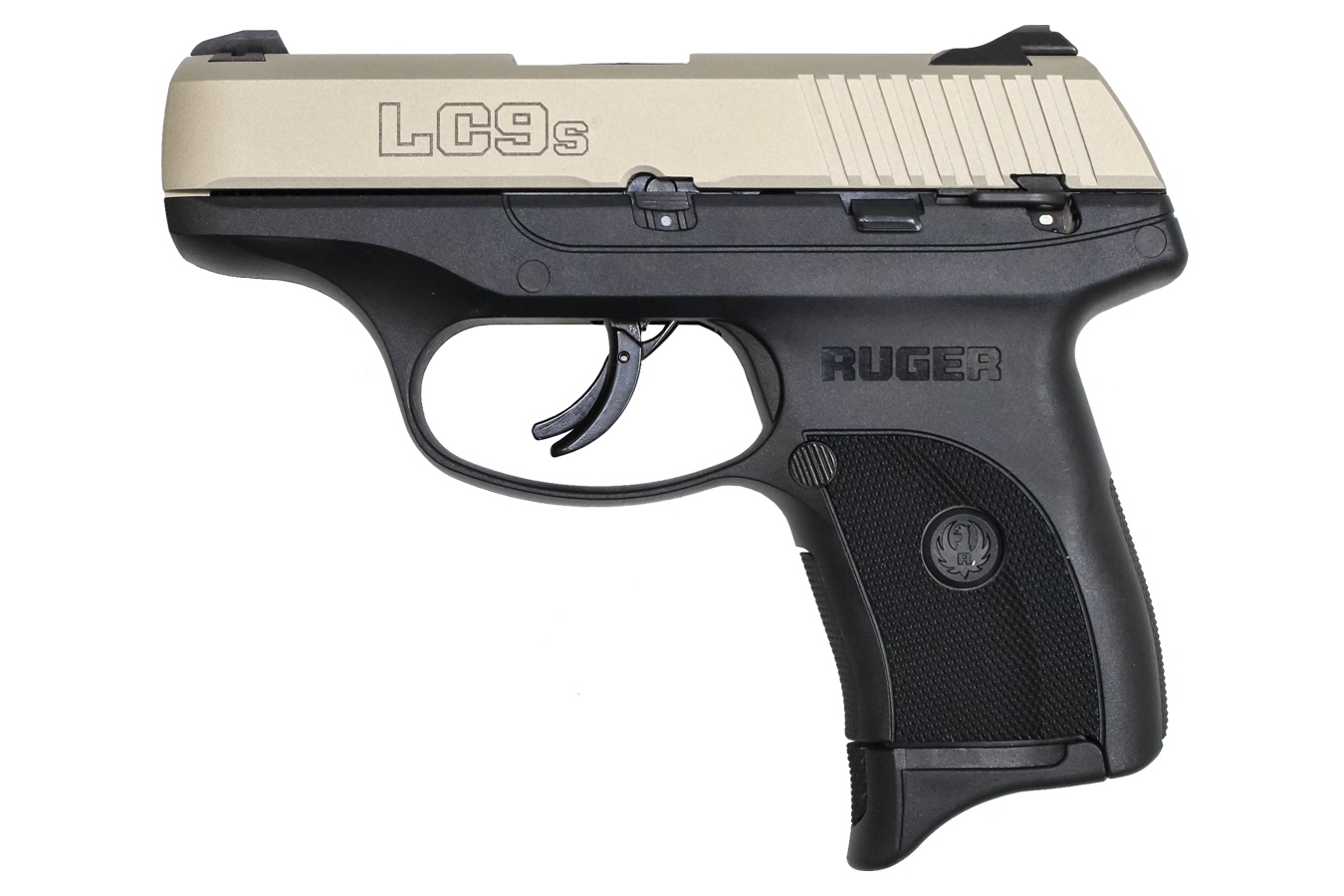 Ruger LC9s 9mm Pistol with Shimmer Gold Cerakote Slide